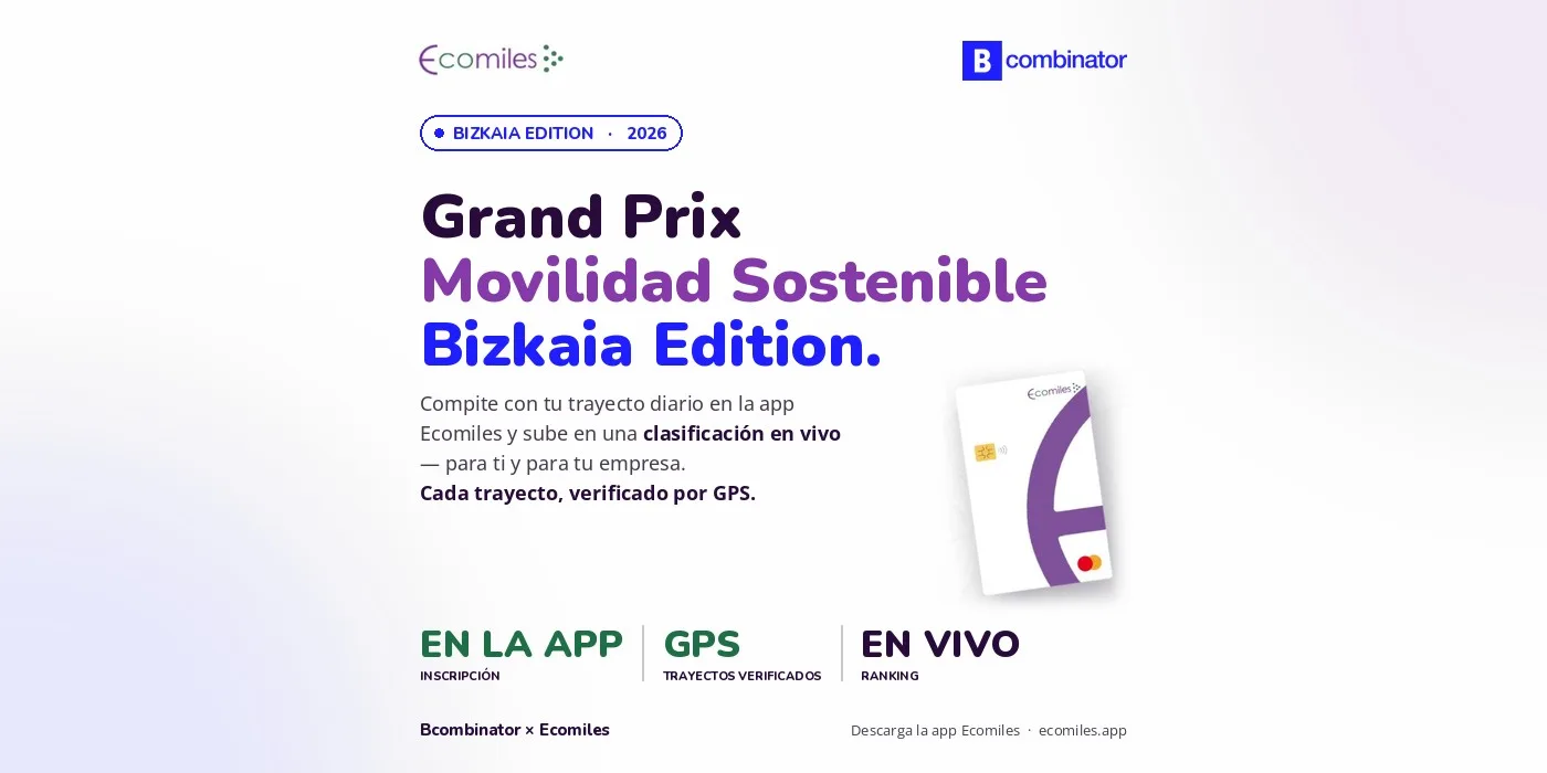 Grand Prix Bcombinator Movilidad Sostenible - Bizkaia Edition